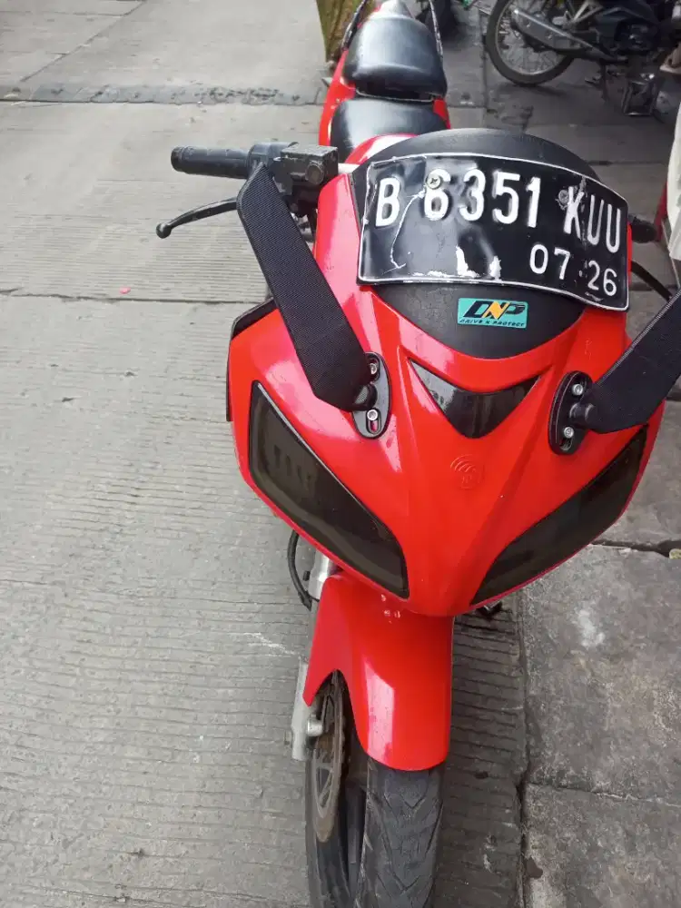 Jual motor Minerva 2008 warnah merah