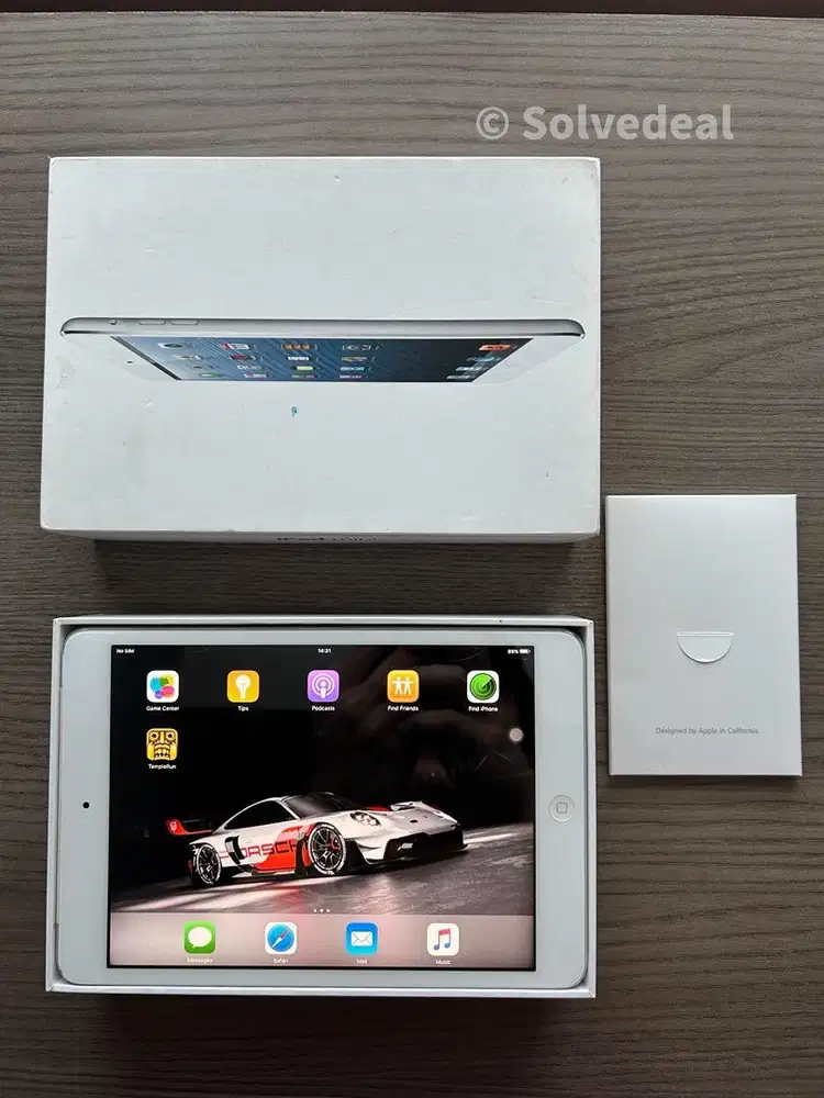 iPad Mini WiFi Cellular Silver — Bisa SIM Card Full Fungsi