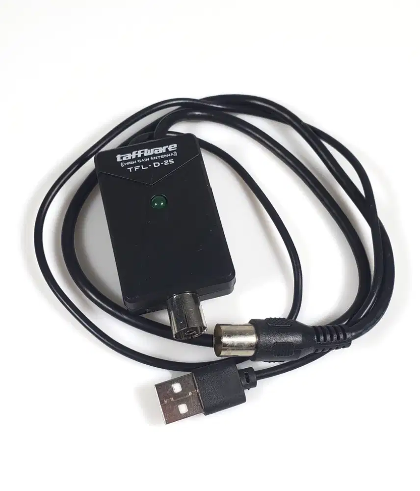 Taffware Penguat Sinyal Antena TV Amplifier Signal Booster DVB-T2 35dB