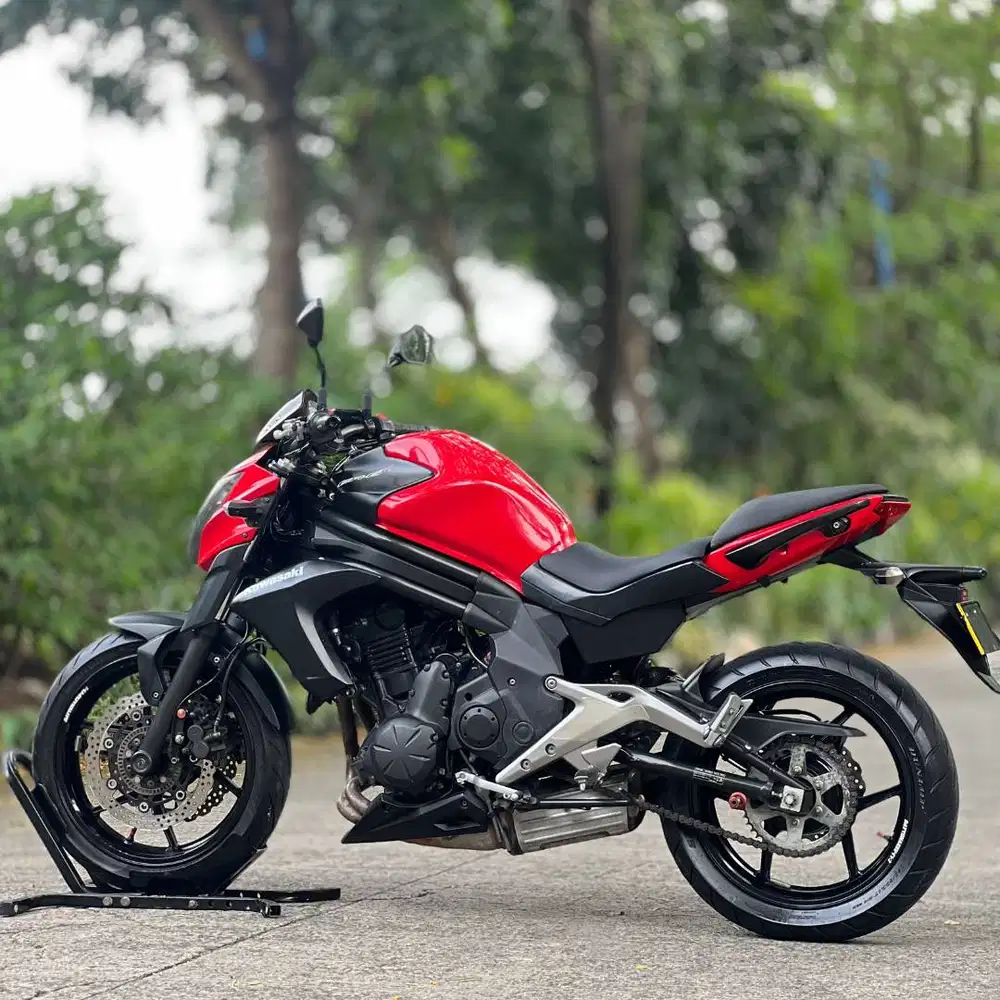 KAWASAKI ER6N 650 ABS 2013 MERAH KM LOW PAJAK PANJANG TANPA PR