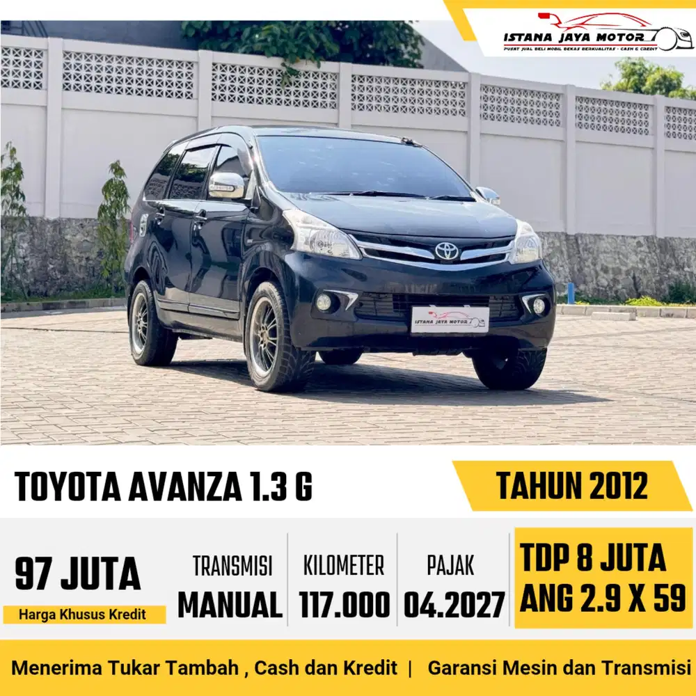 TOYOTA AVANZA 1.3 G MANUAL 2012