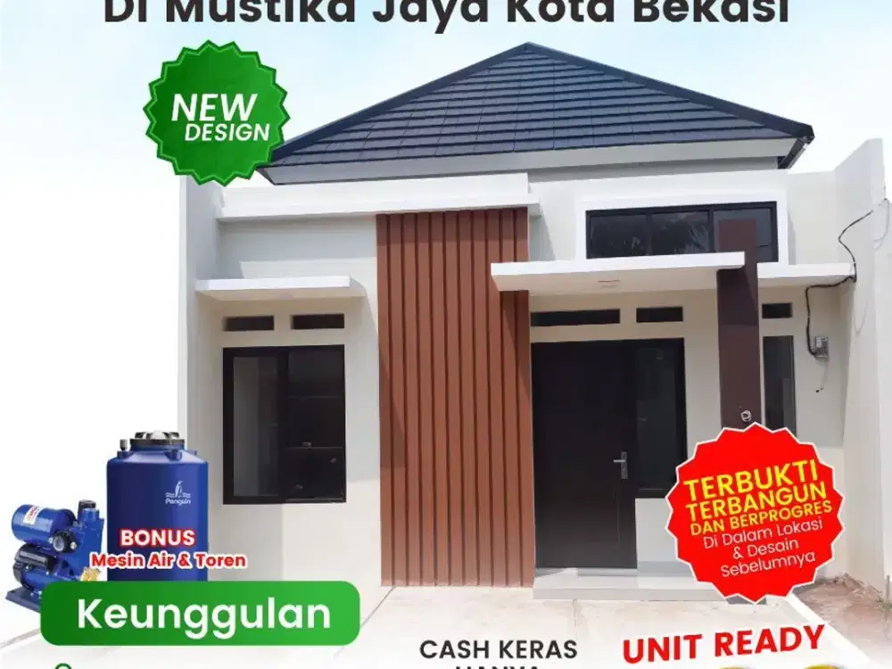Jual Rumah di Kota Bekasi Akses LRT Bekasi Barat dan Tol Jatiasih