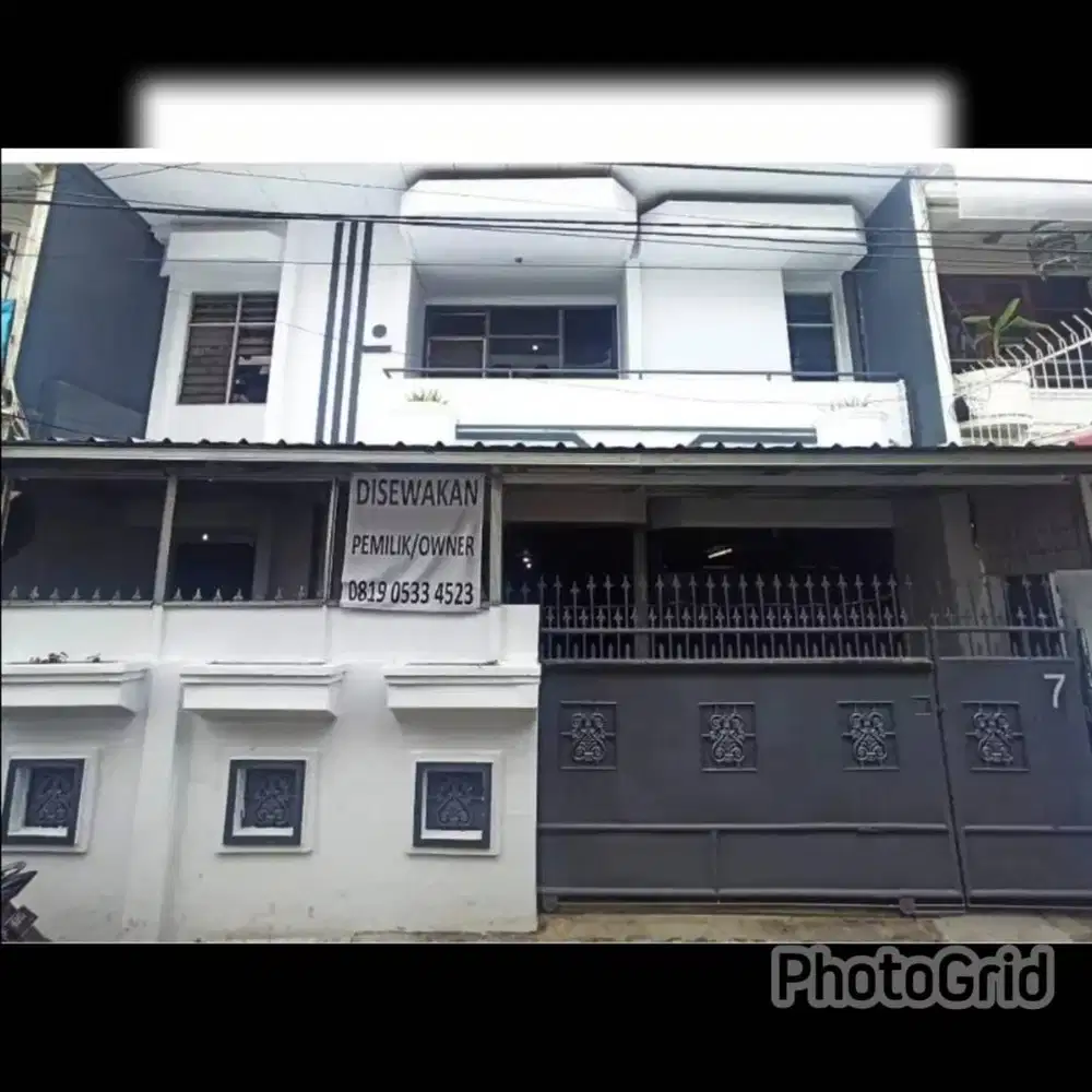 Sewa disewakan rumah gudang jembatan lima cideng roxy krendang gambir
