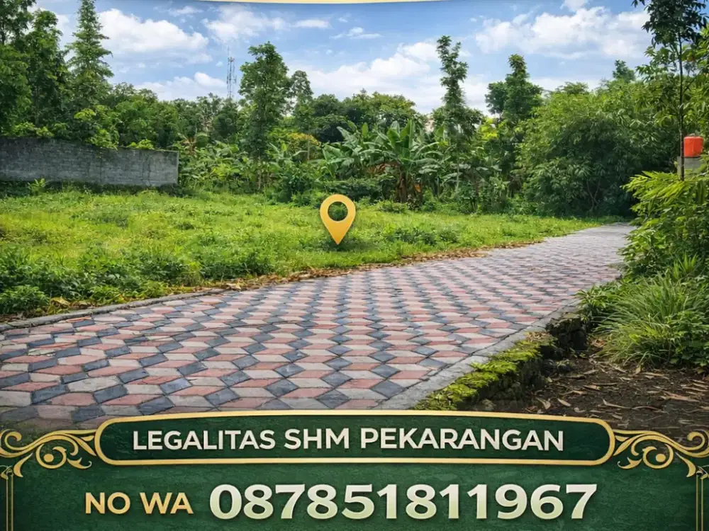 Tanah Jogja Kost Area Kampus UII Kaliurang SHM Pekarangan