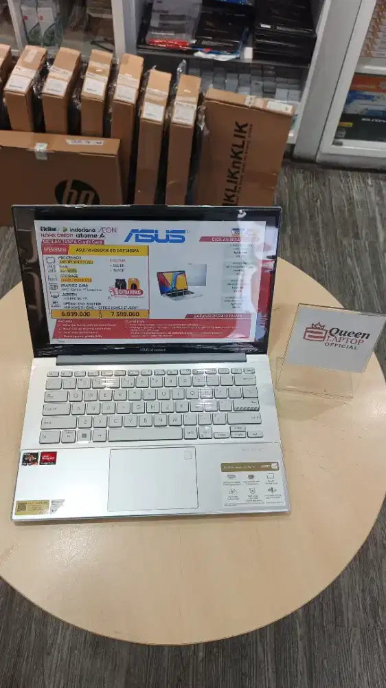 Asus Vivobook Go 14 AMD Ryzen 3 7320U 8GBDDR5 256GB WIN11HOME + OHS