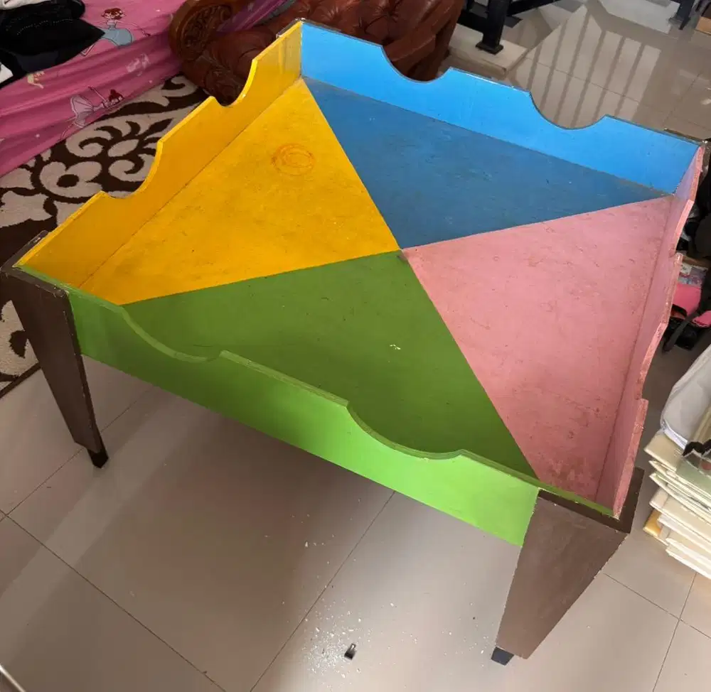 Meja bermain pasir, clay dll