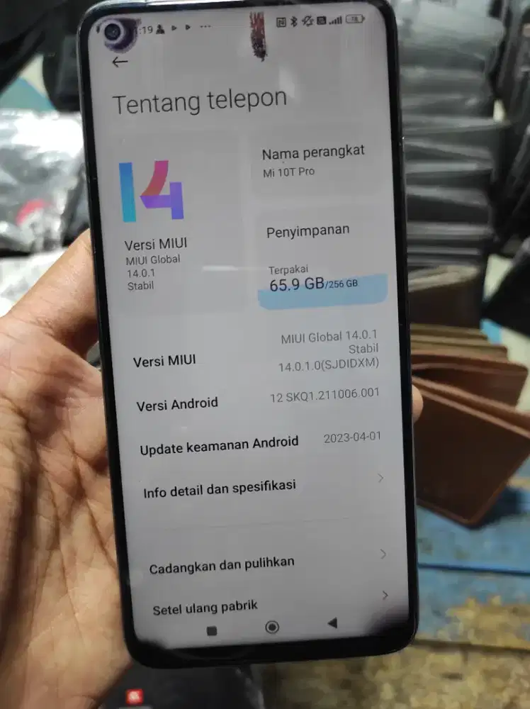 Mi 10t pro ram 8 GB penyimpanan 256 GB