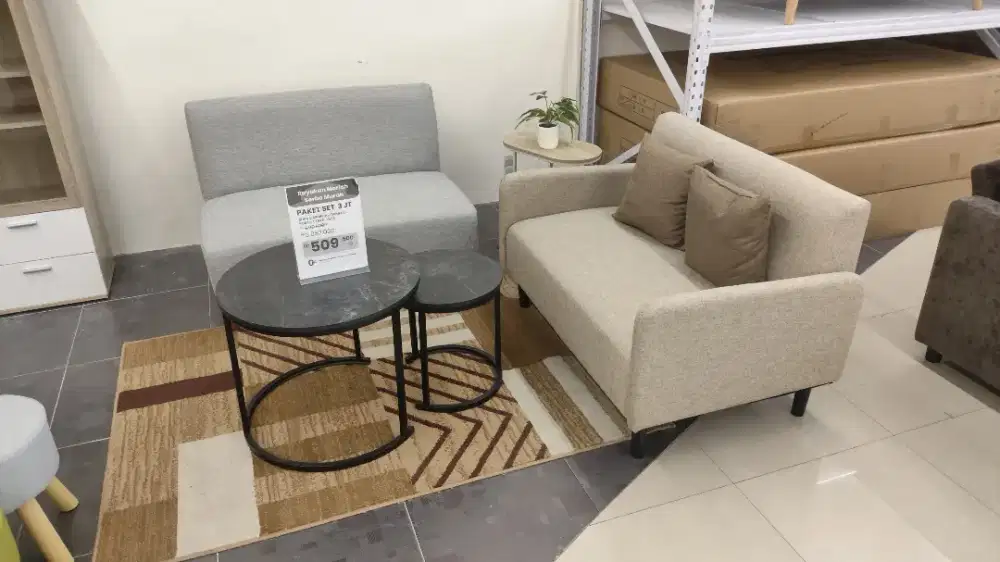 PAKET HEMAT 2 SOFA 1 MEJA