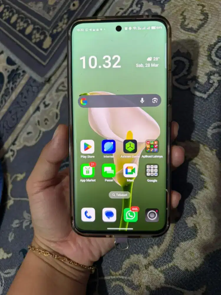 Oppo reno 12 5G 8/256 pink masih mulus