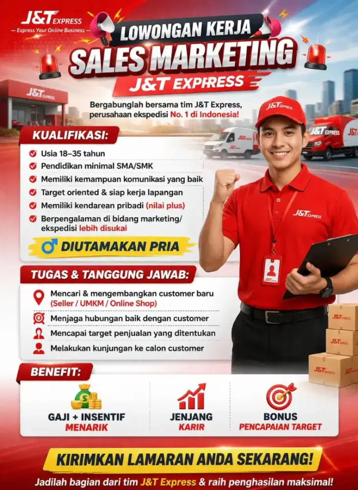 Sales marketing j&t express
