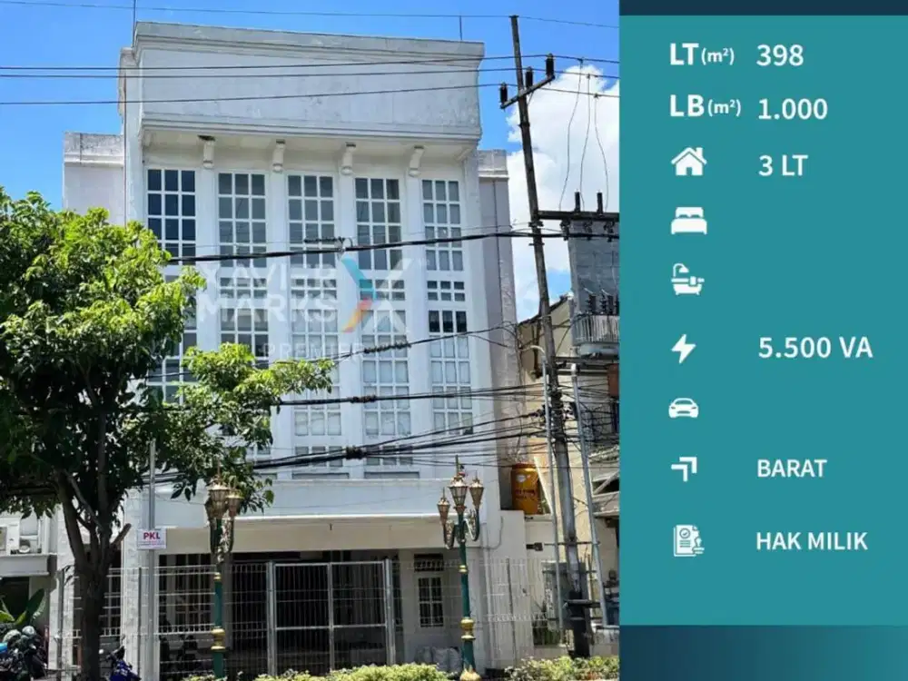 Sangat Langka Dijual Komersial di Poros Kayutangan Heritage, Klojen Malang