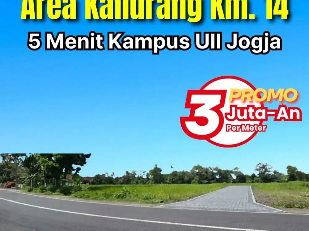 Tanah Kost Jogja Dekat Kampus UII, Siap Bangun dan Legalitas SHM Pekarangan