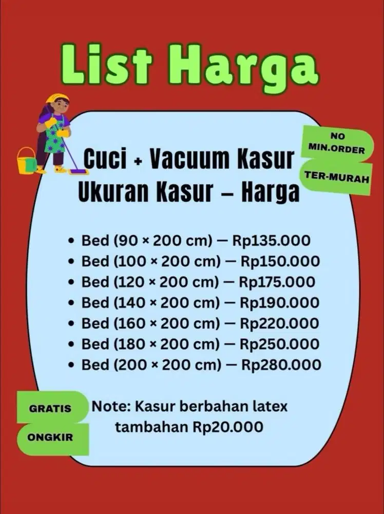 Jasa Vacuum Cuci Kasur