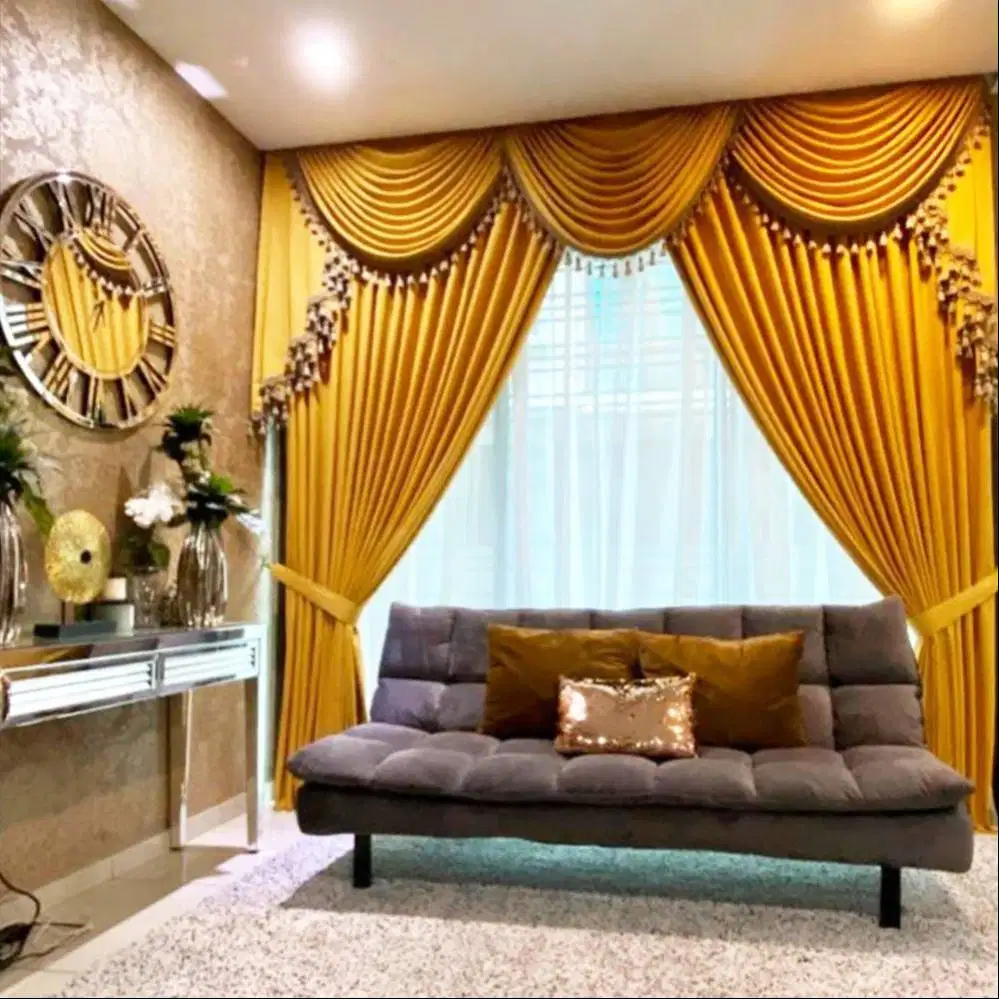 Supplier Tirai Gorden Jendela Gordyn Mewah Hordeng Model Terbaru Murah