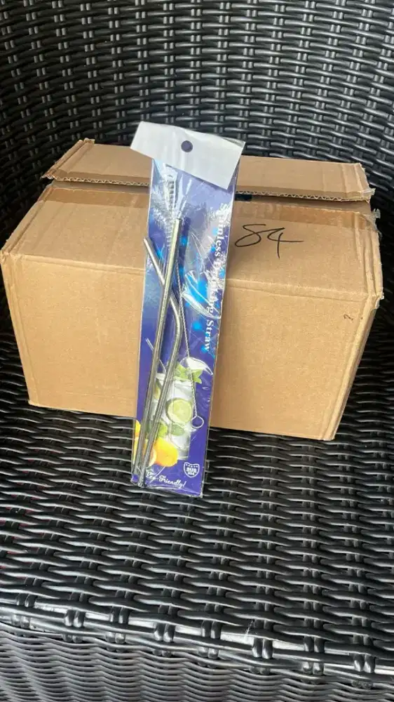 sedotan stainless 3 set