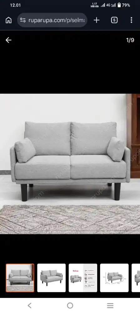 PROMO !! SELMA TIMMO SOFA 2 SEATER