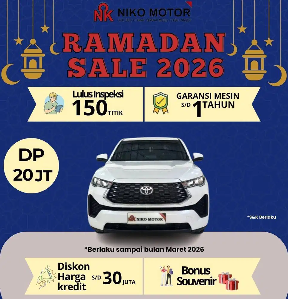 (ANTIK KM22RB) INNOVA ZENIX V BENSIN 2024 AT :2023|2025