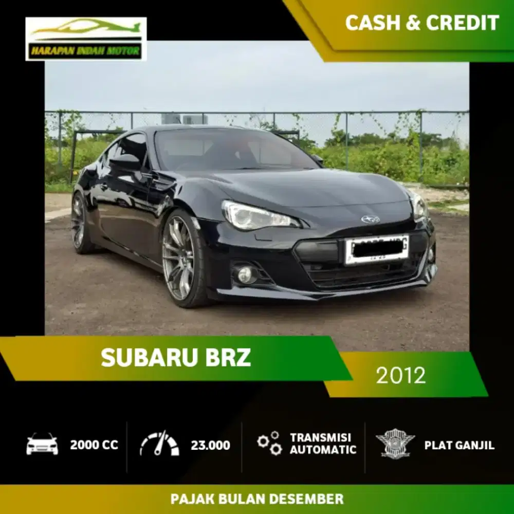 Subaru BRZ 2.0 2012 Low KM 23RB Antik