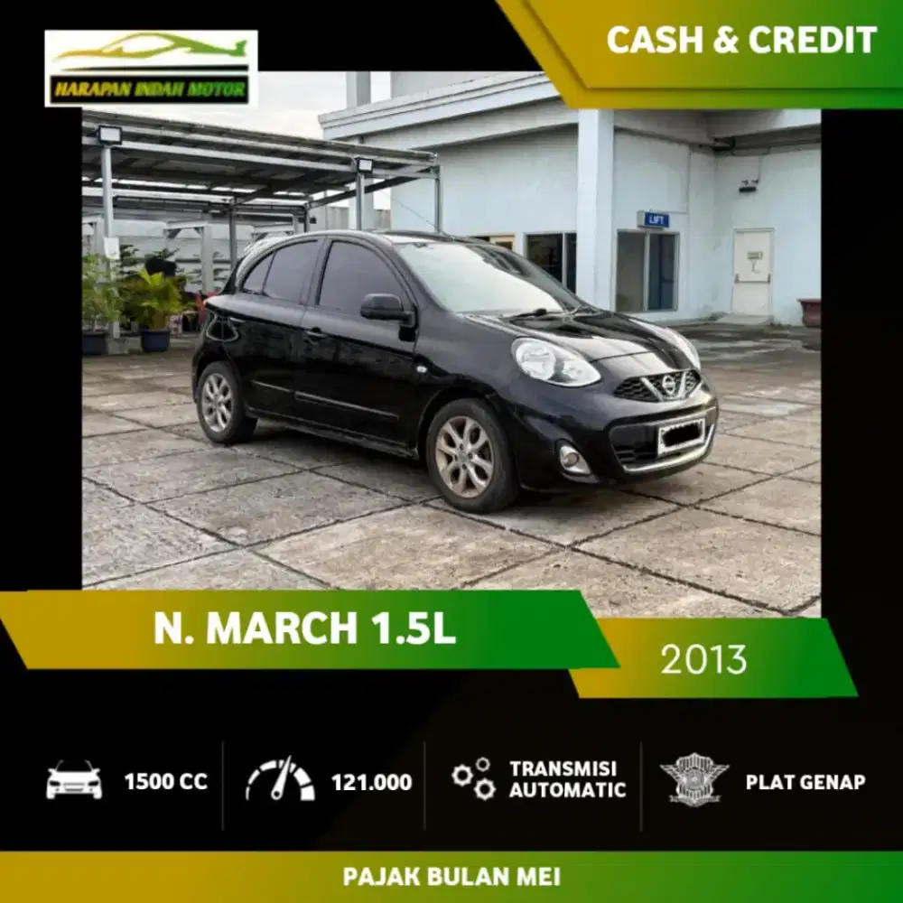 Nissan March 1.5L 2013 Low KM 120RB