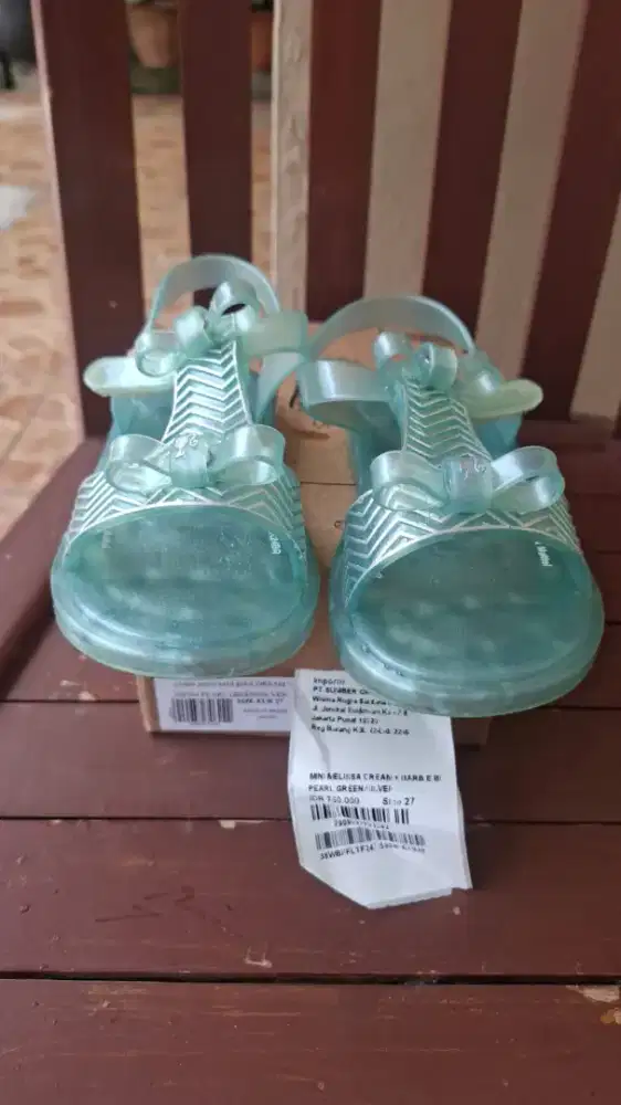 Sendal anak Mini Melissa FW24 Dream + Barbie Bb Pearl Green (ORI)