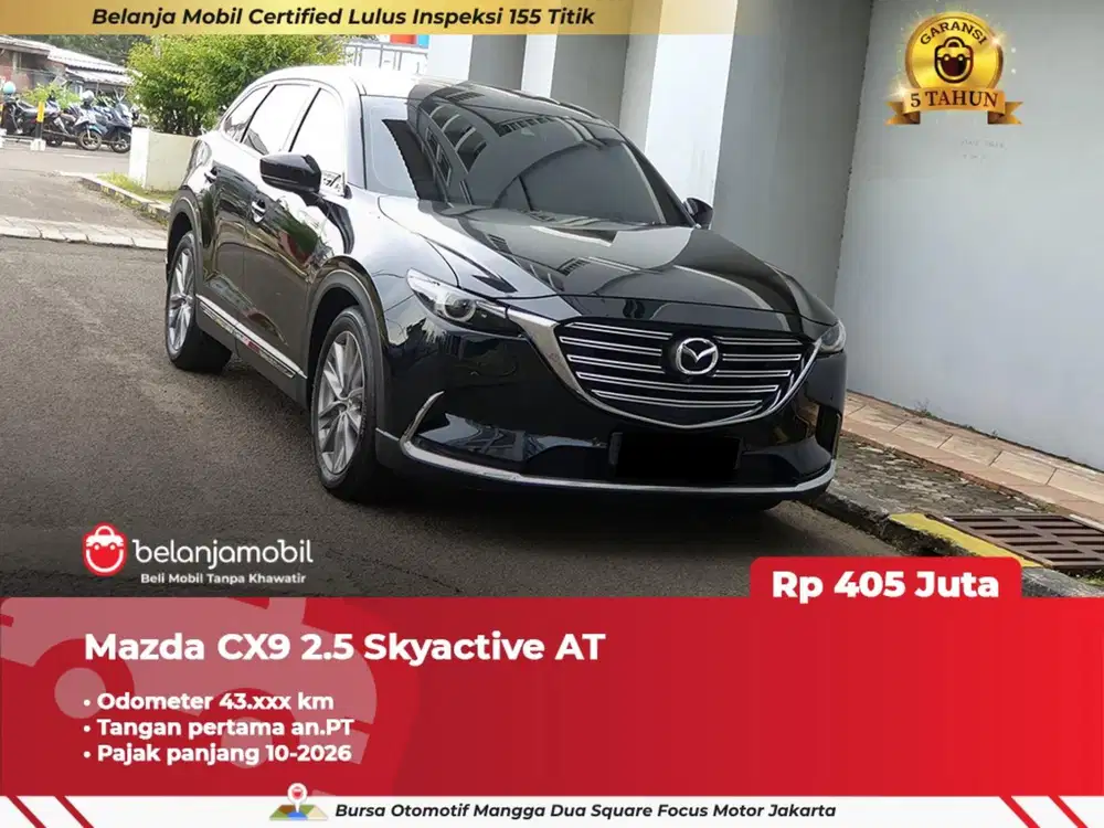 GARANSI 5TH !! MAZDA CX-9 CX9 2021 / 2022 HITAM