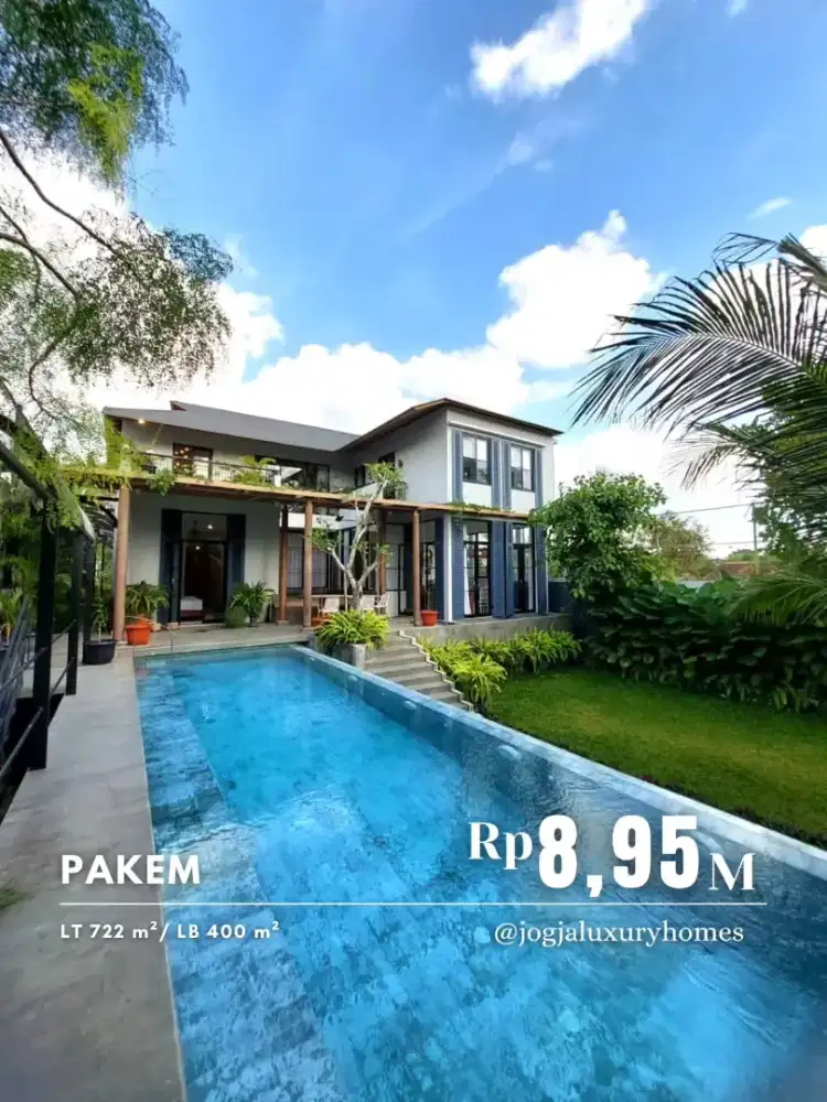 Dijual Villa Estetik View Merapi dekat Kampus UII Jalan Kaliurang