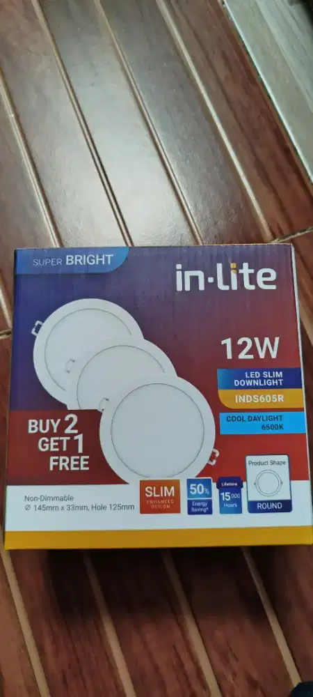 Lampu downlight 12 Watt