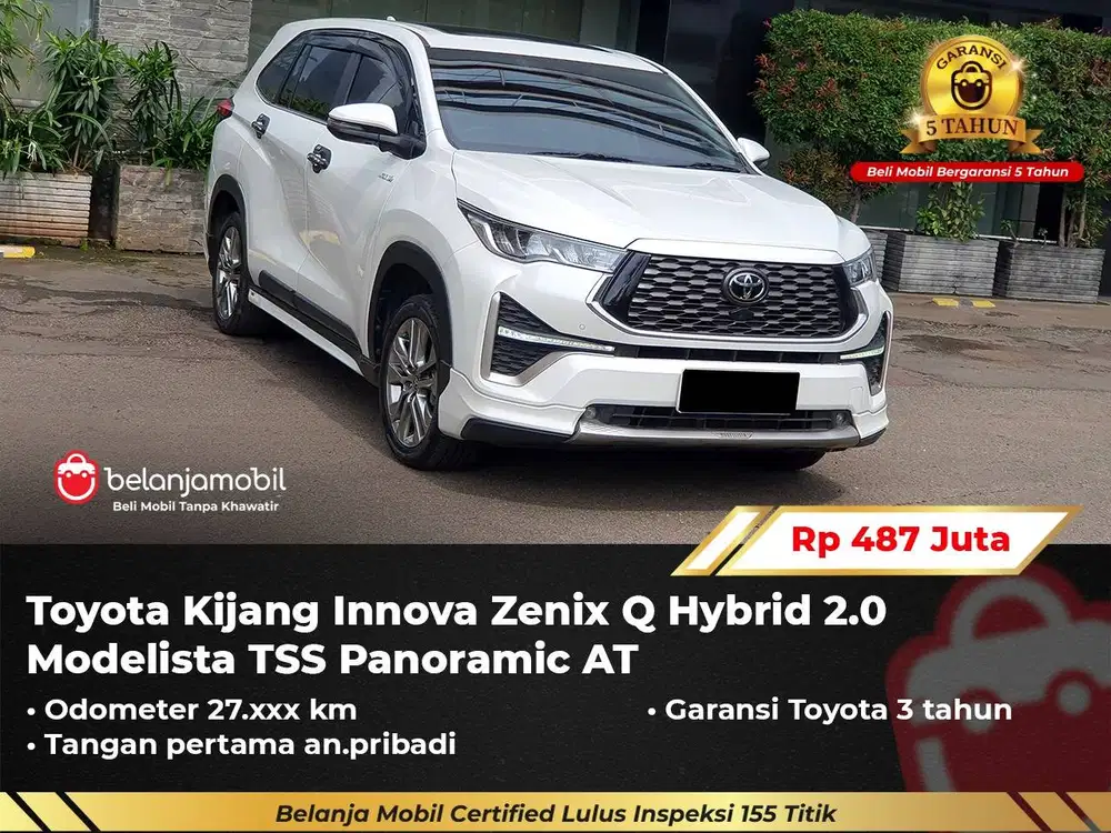 [GARANSI 5TH] Toyota Innova Zenix Q Hybrid 2.0 Modelista TSS 2024/2025
