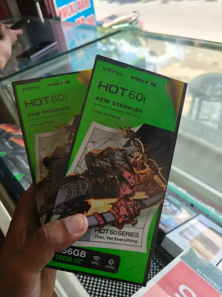 New Infinix hot 60i ram8/256 garansi resmi 1 tahun