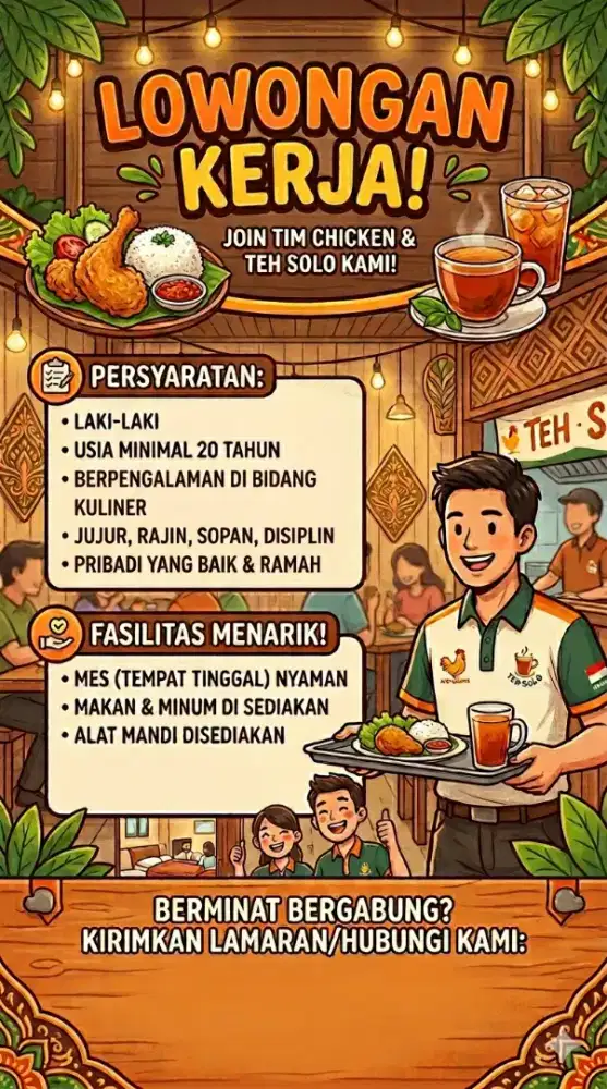 LOKER  CHIKEN DAN TEH SOLO