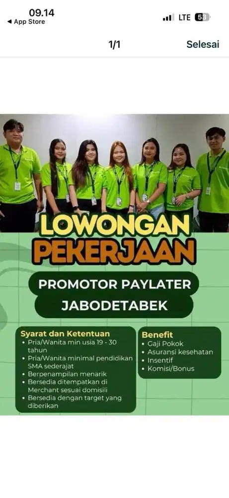 Info Loker Indodana Paylater