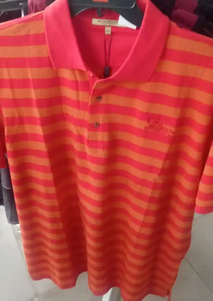 Kaos kerah burberry size 2XL -4XL