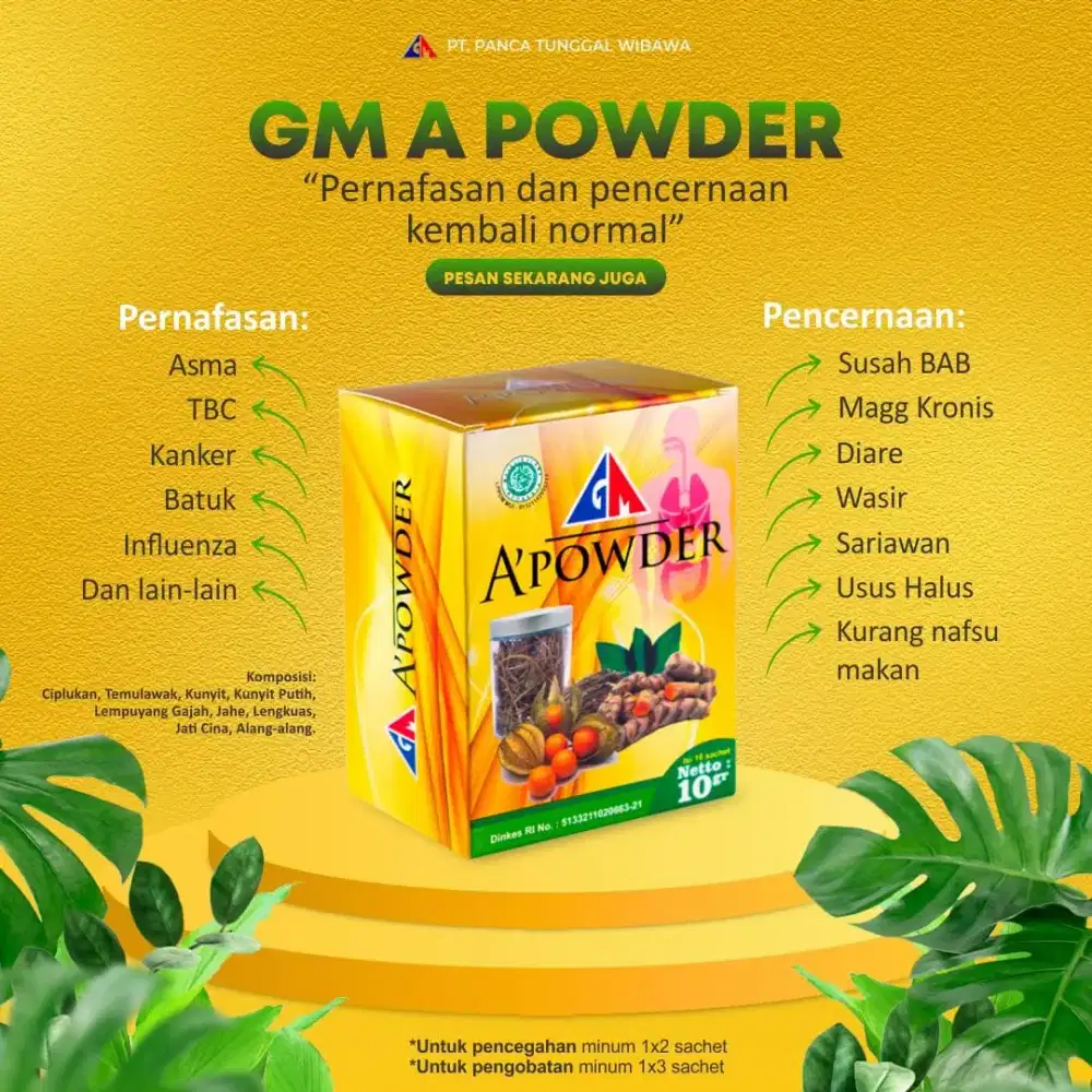 NUTRISI HERBAL GM A POWDER