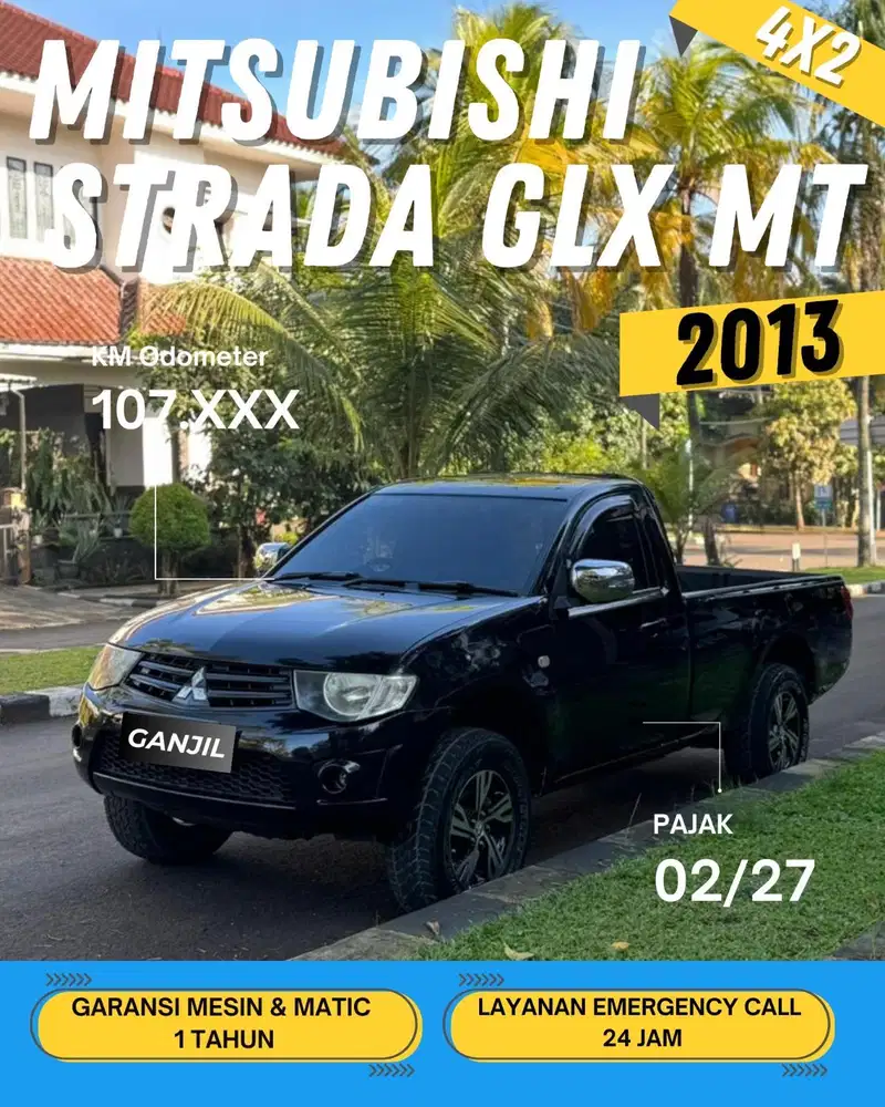 MITSUBISHI STRADA TRITON GLX 4.2  2013 MT MANUAL / GANJIL