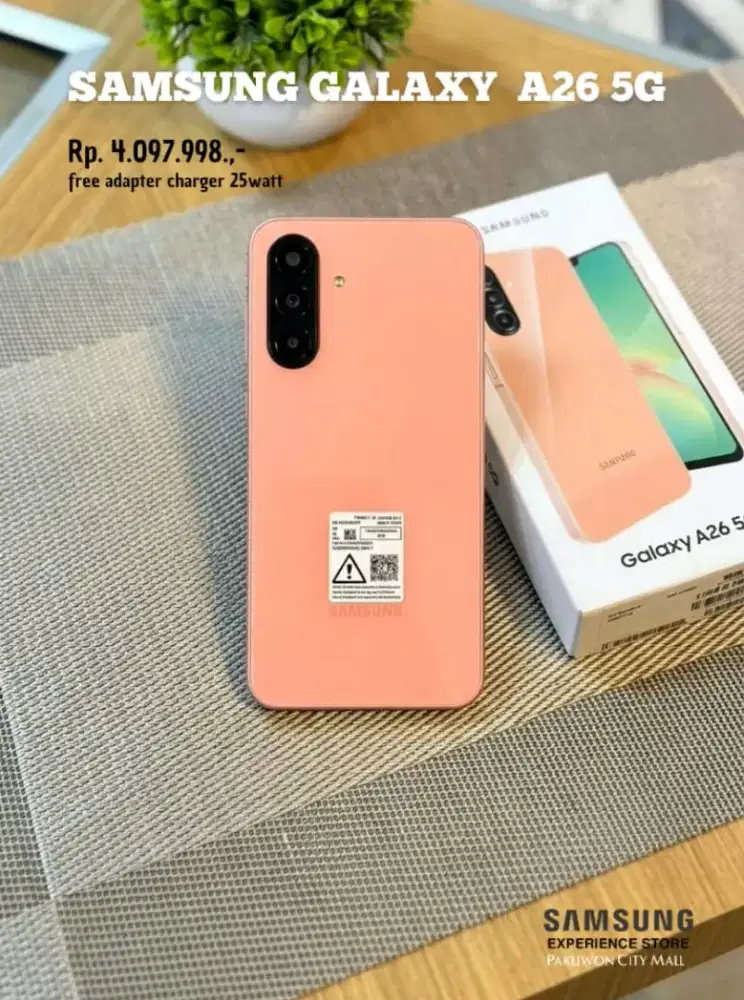 Samsung Galaxy A26 5G free Travel Adapter 25w