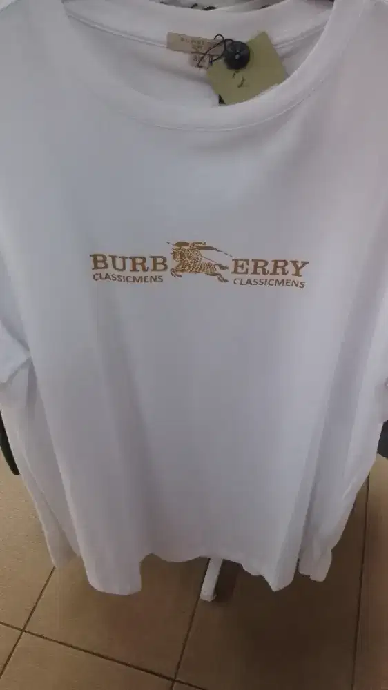 Kaos t-shirt burberry size jumboo 2XL-4XL