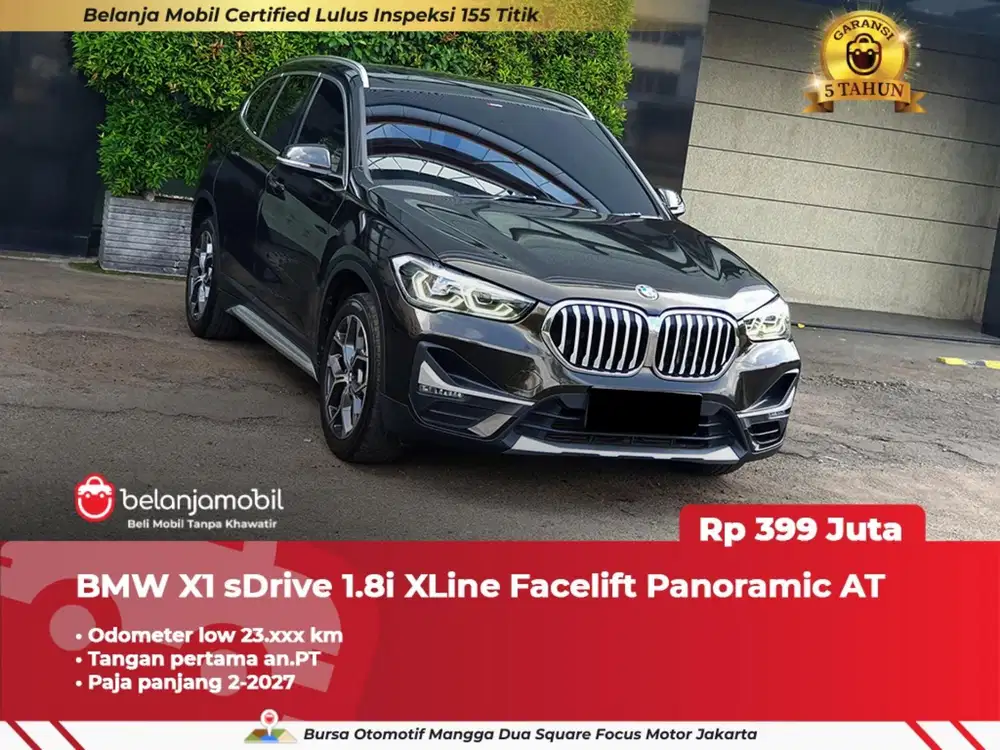 LOW KM.23RB !! BMW X1 SDRIVE18I XLINE 2020 / 2021 COKLAT