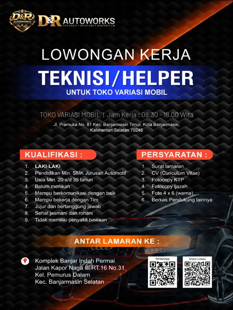 Helper variasi mobil
