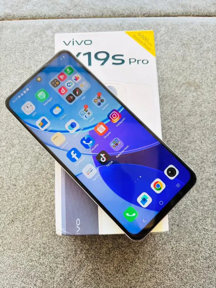 Hp vivo y19s pro ram6 128gb second mulus lengkap ya