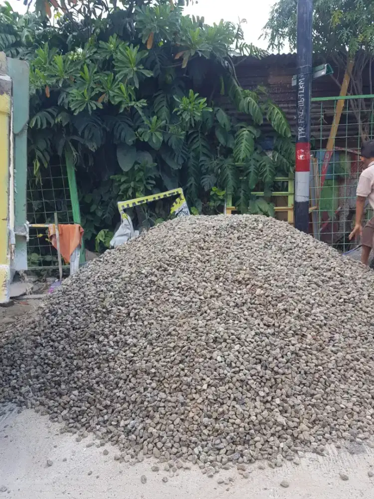 Pasir bangka putih limestone batu belah kali sirdam Abu batu