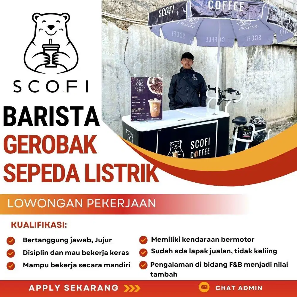 LOWONGAN PEKERJAAN BARISTA KELILING