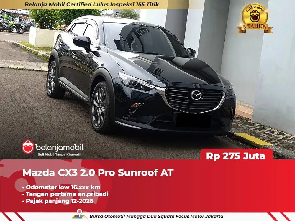 [ LOW KM 16RB ] Mazda CX-3 CX3 CX 3 2.0 Pro Sunroof AT 2021/2022
