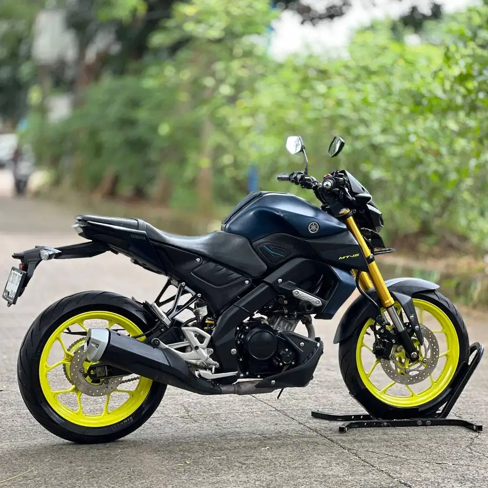 KM 9K AJA! YAMAHA MT15 2019 BIRU PAJAK ON SIAP PAKAI