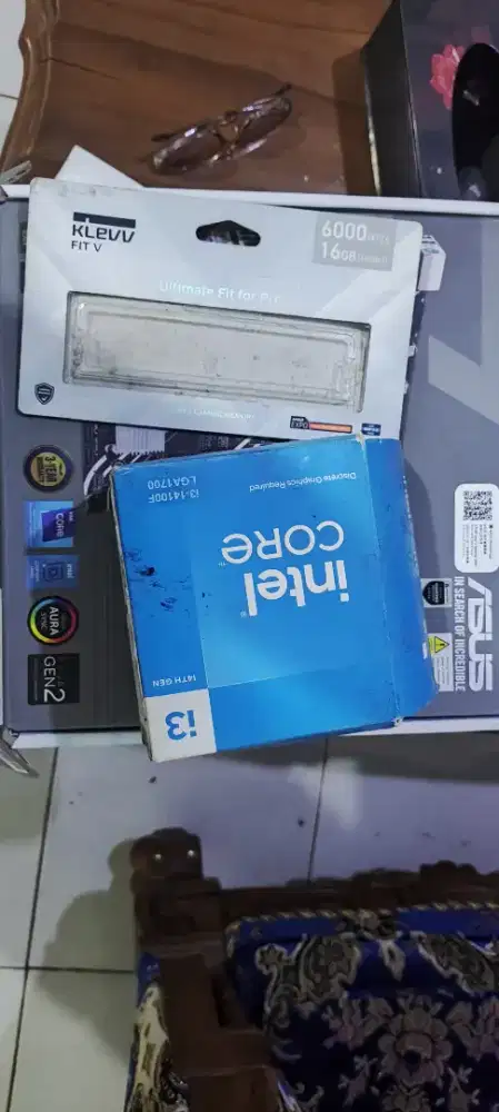 Paketan PC gaming Asus h610m ddr5 | i3 14100f | ram Klevv 16GB DDR5