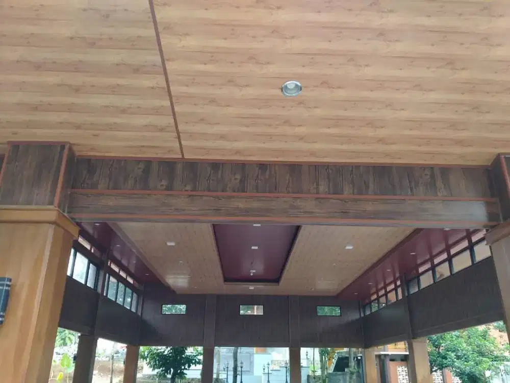 Sekat Plafon Partisi PVC GRC Gypsum Jasa Tukang Pasang Wall Moulding