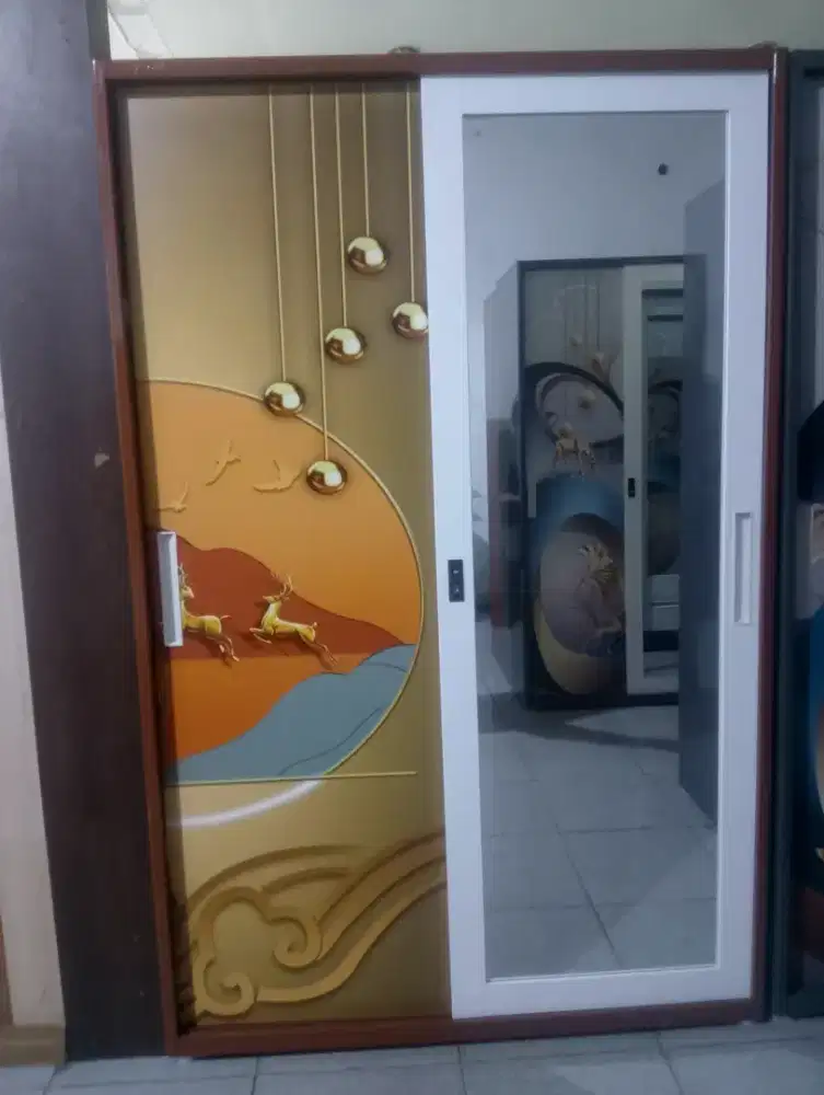 lemari sliding 2 pintu