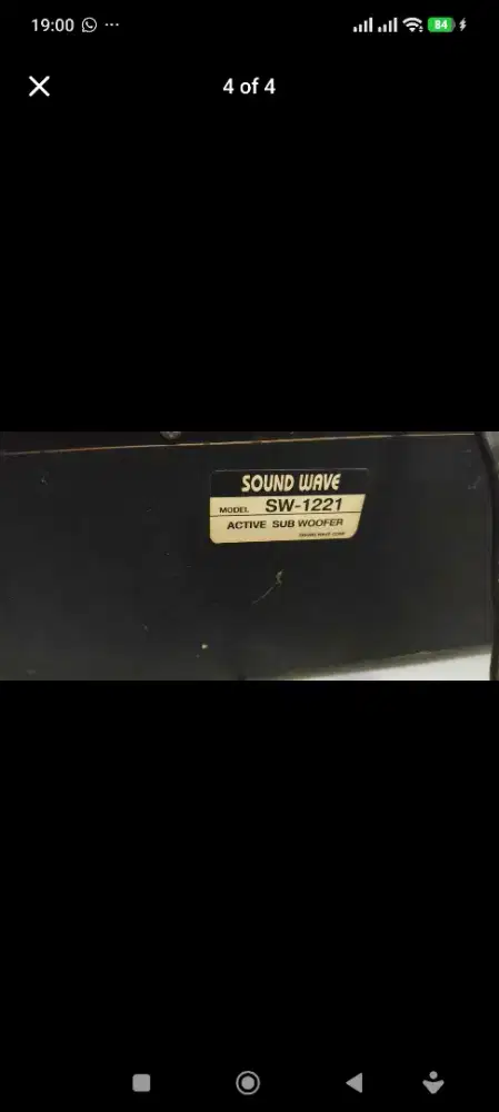 Subwofer soundwave 12 on