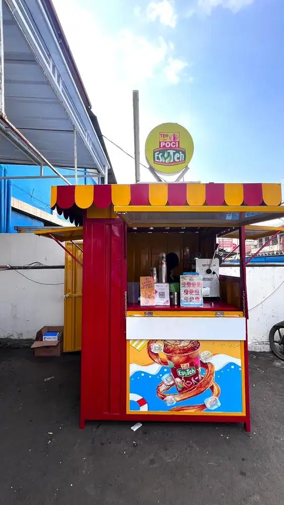 Dijual Booth Teh Poci, ready untuk usaha teh poci lengkap