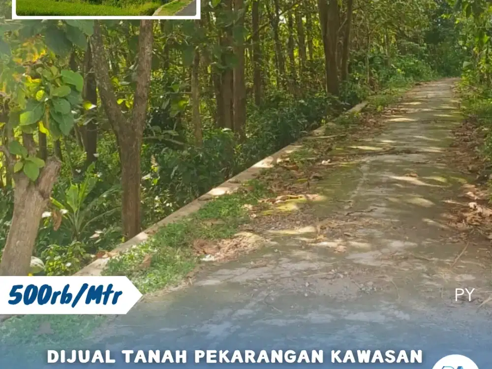 Dijual Tanah Pekarangan Kawasan Perumahan Di Tegalgede