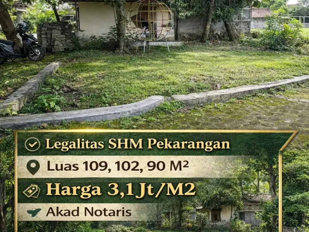 Tanah Pekarangan Jl. Palagan km 11, Lingkungan Perumahan & Pemukiman, udara sejuk asri lingkungan Nasionalis